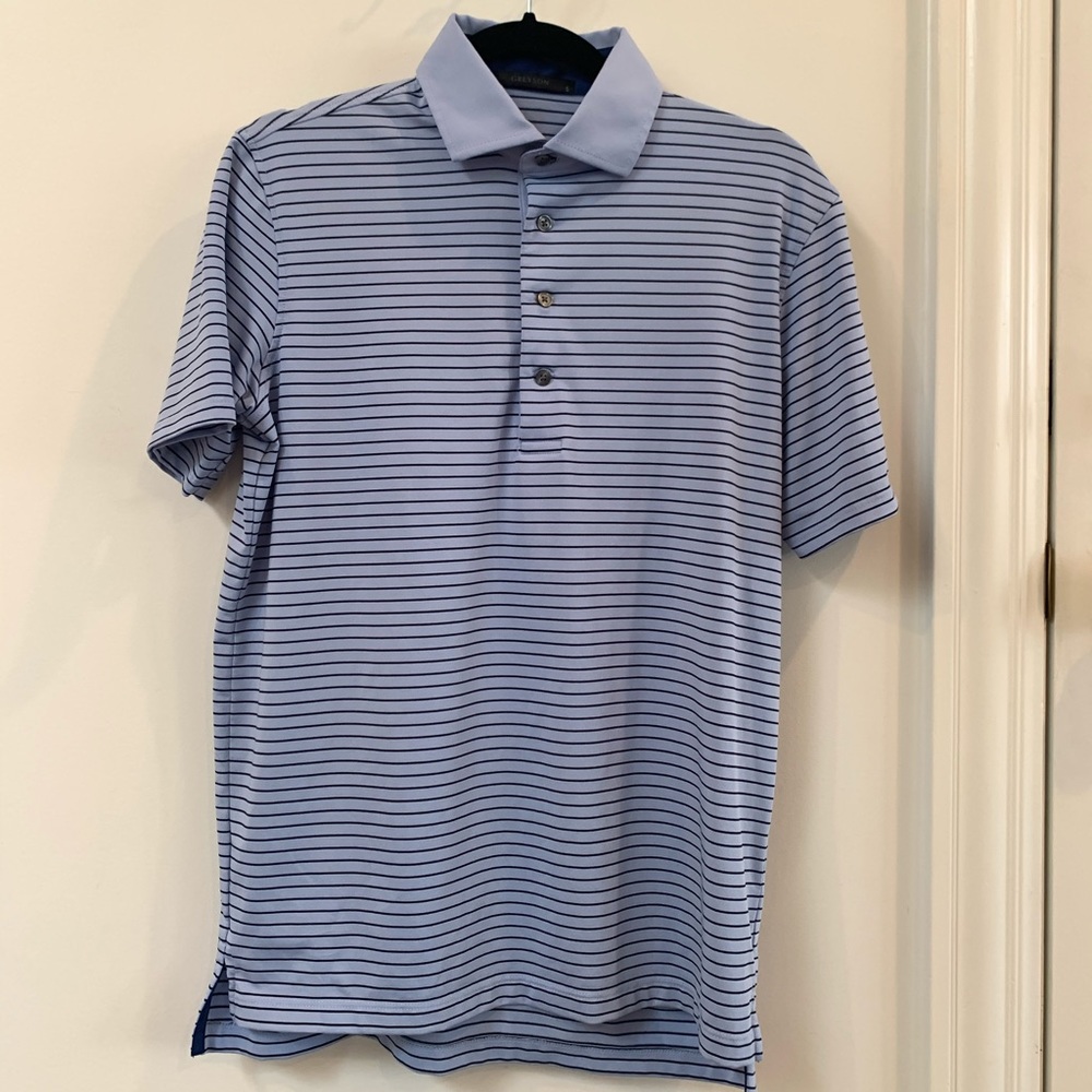 Greyson Men’s Golf Polo | Small Blue